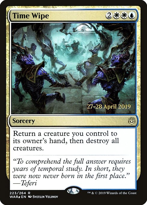 Time Wipe - WAR Prerelease - Foil